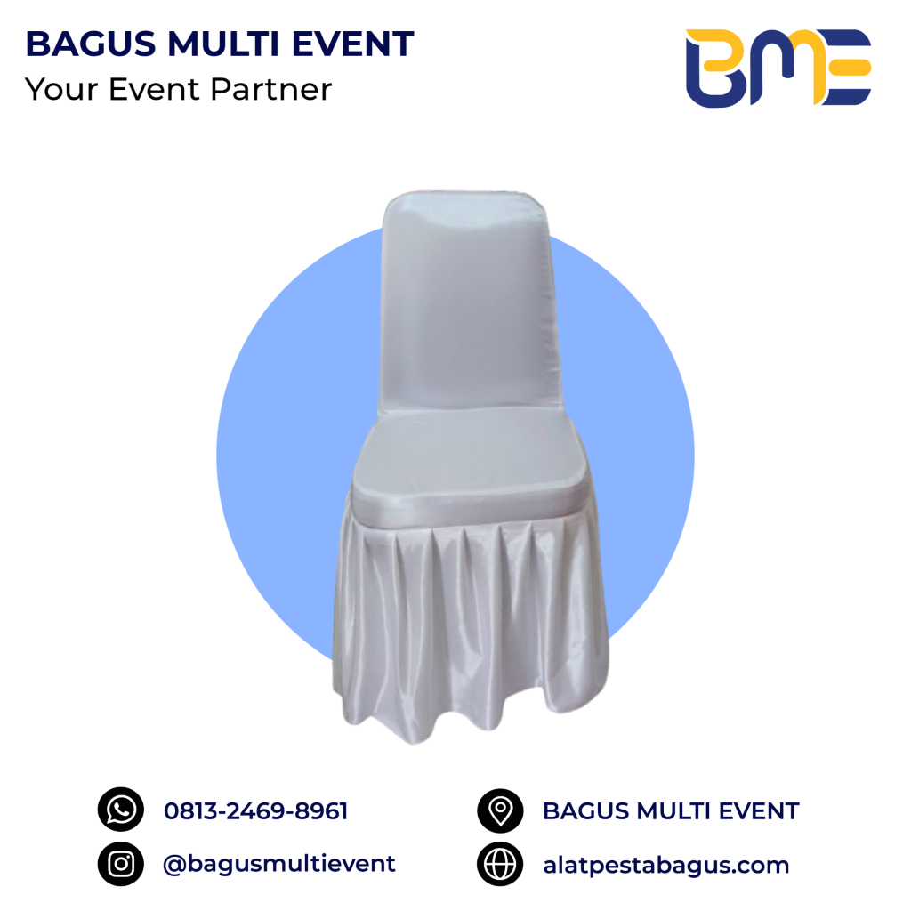 sewa kursi futura cover rumbai hitam putih jakarta bagus multi event